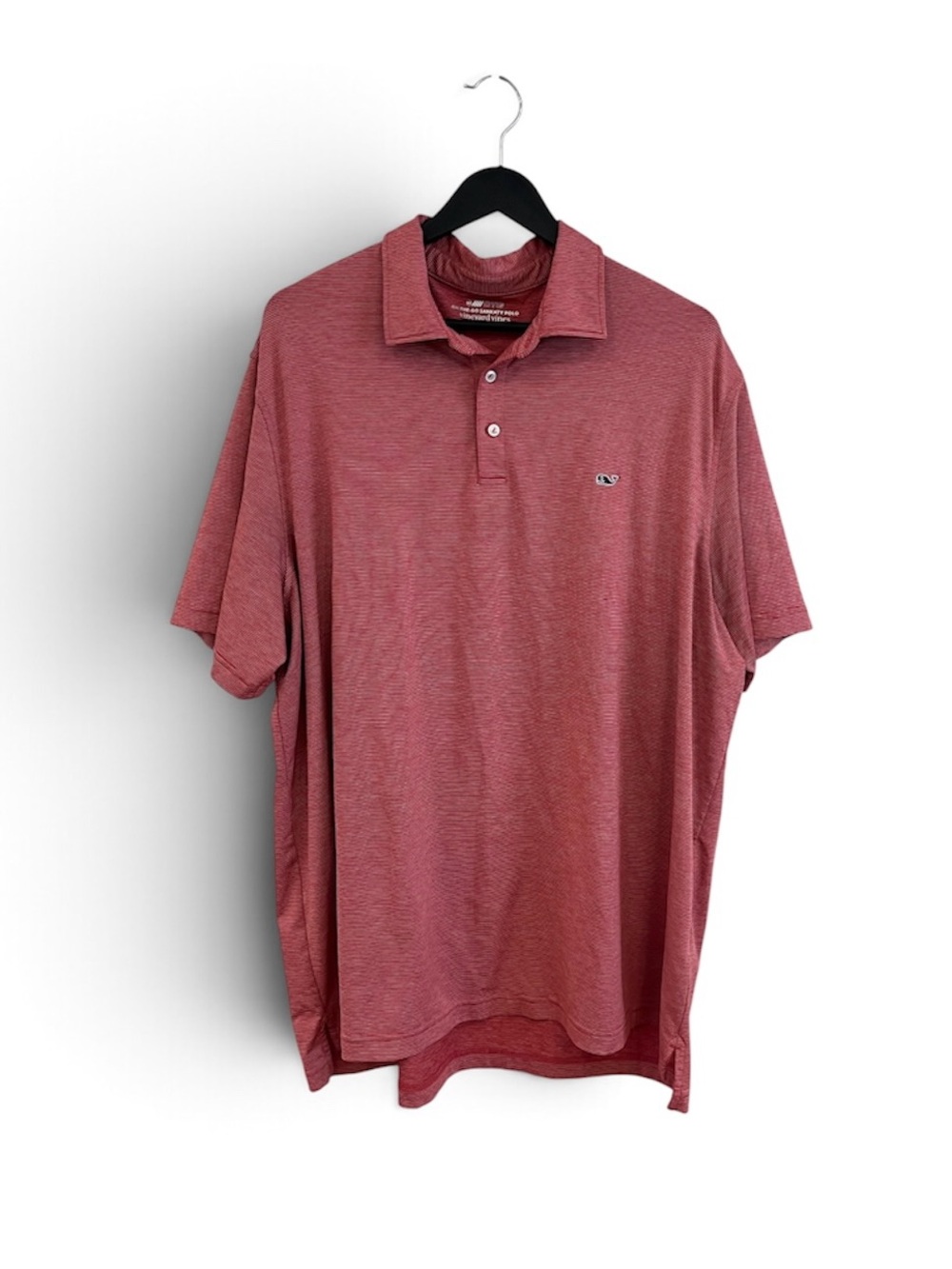Vineyard Vines Heathered Brick Red Performance Polo
